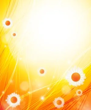 Bright summer vector background Stock Illustration