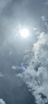 Bright Sun Breaking Through Stormy Clouds Stock Photos
