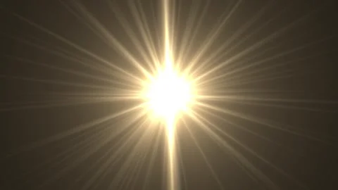 Bright Sun Burst Radiating Light with Darkness Background Vídeo Stock 340527973