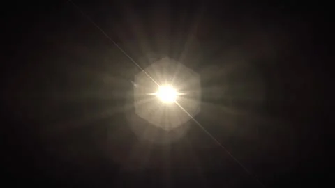 Bright Sun in Dark Sky with Sun Rays and Flare Effect During Daytime 스톡 동영상 337956618