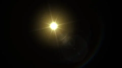 Bright sun flare with starburst pattern moving overlay Stock Footage 328867285