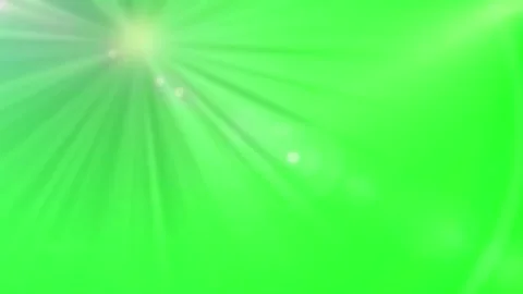 Bright sun lens flare effect isolated on a solid green screen background Stock Footage 346199779