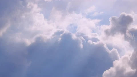 Bright sun light ray shining through dark rain storm cloud with raindrops. Stock Footage 156399283