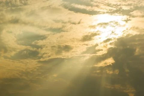 Bright sun light sky Stock Photos