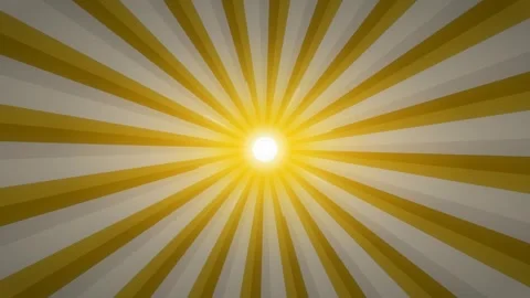 Bright Sun Motion with Radiating Rays for Dynamic Visual Effect. Stock Footage 342662767