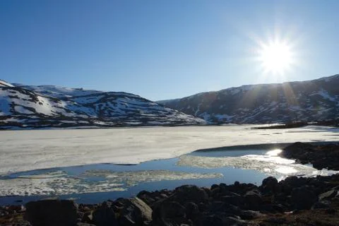 Bright sun Foto stock