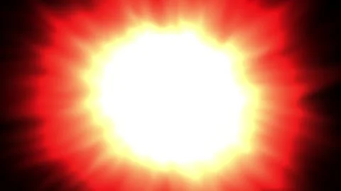 Bright Sun with Radiant Light and Warm Colorful Sky Illustration Video stock 337956992