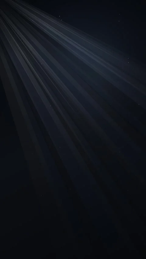 Bright sun rays beam through dark, dramatic light beams on clean background Stock Footage 344938242