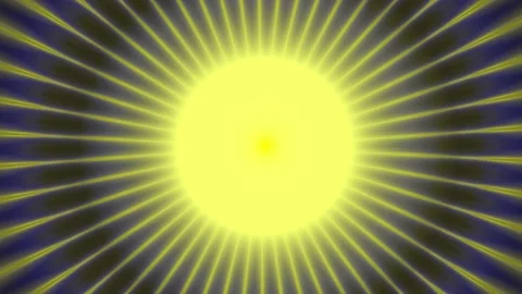Bright sun with rays emanating from it. Stock Footage 221487751