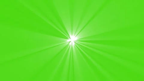 Bright sun rays flare effect on green screen background. golden light lens flare Vidéo 342336662