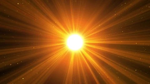 Bright Sun with Rays Stock Footage 316285992