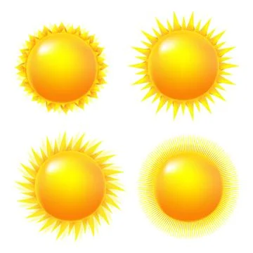 Bright sun set Stock Illustration