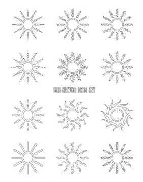 Bright sun set Stock Illustration