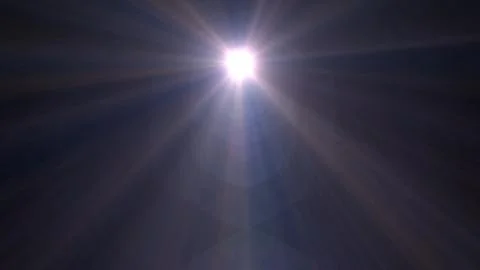 Bright sun shines through dark sky Stock Illustration