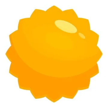 Bright sun shining with big smile on orange background Stock Illustration