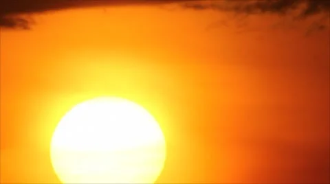 Bright sun on sky Stock Footage 49663227