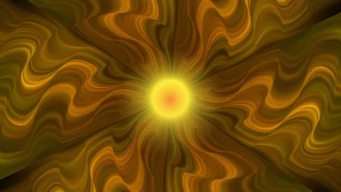 Bright sun with wavy rays Stock Footage 212458309