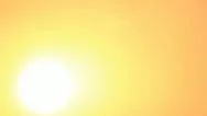 Bright Sun On Yellow Sky Stock Footage