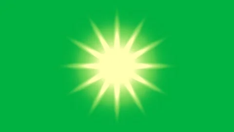 Bright Sunburst Effect on Green Screen Background for Creative Video Projects Stock Footage 339212395