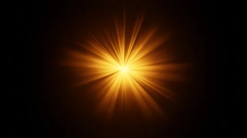 Bright Sunburst Light Rays Animation. Abstract Glowing Light Rays Effect. 4K Stock Footage 312808940