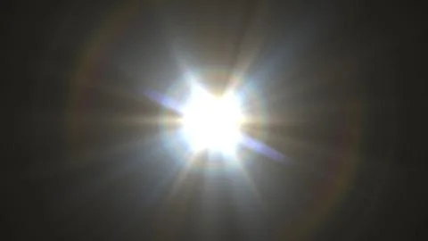 Bright sunburst radiates vivid rays through dark sky Stock Illustration