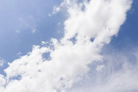 Bright Sunlight Behind a White Cloud Formation Stock Photos