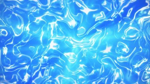 Bright sunlight creates shimmering light patterns and distorted reflections Stock Illustration