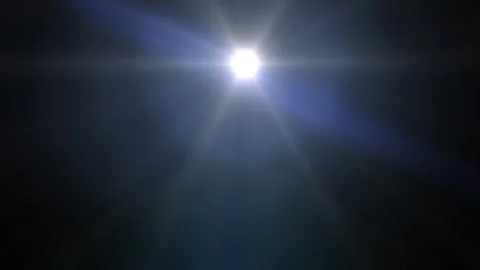 Bright Sunlight with Radiant Sun Rays in Clear Dark Sky Stock Footage 340413164