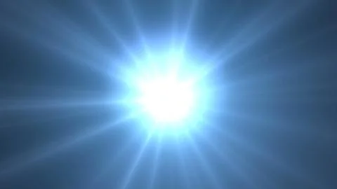 Bright Sunlight Radiating Through a Clear Sky on a Sunny Day Stock Illustration