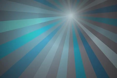 Bright sunlight shining through blue and gray clouds Stock Illustration