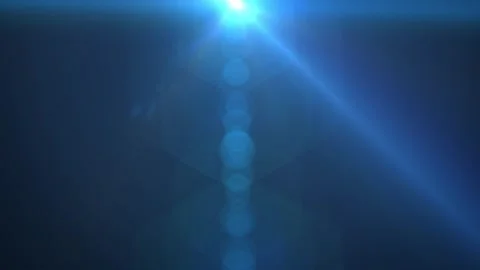 Bright Sunlight in the Sky with Lens Flare and Blue Atmosphere Stock-Footage 338301978