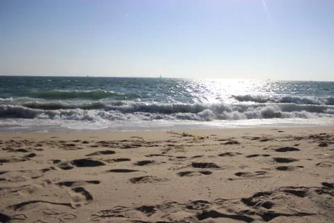 Bright Sunny Beach Stock Photos