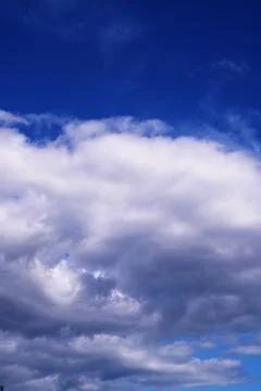 Bright Sunny Sky with Dramatic Clouds Stock Photos