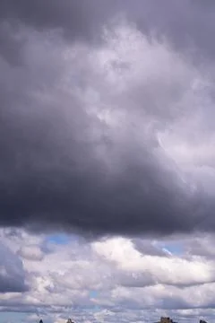 Bright Sunny Sky with Dramatic Clouds Stock Photos