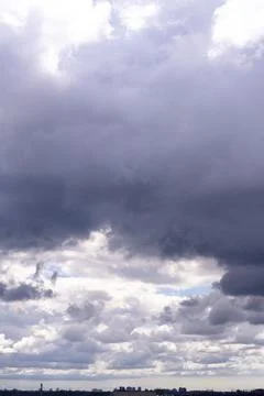 Bright Sunny Sky with Dramatic Clouds Stock Photos