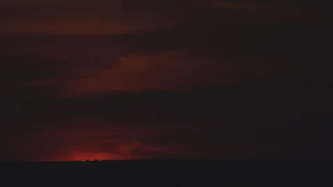 The bright sunrise on the night cloud background. time lapse Stock Footage 118885976