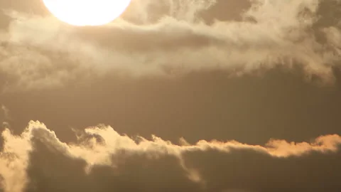 Bright sunset in clouds Stock Footage 90006818