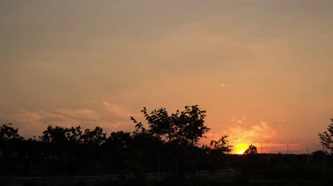 Bright Sunset Stock Footage 25133541