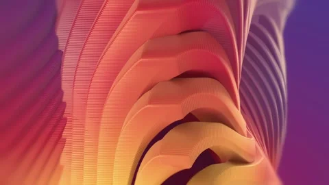 Bright Sunset Gradient 3D Pillar Macro Loop Stock Footage 347125459