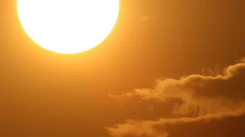 Bright sunset sun Stock Footage 123702334