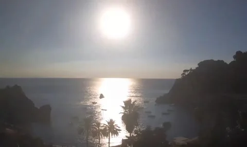 The bright sunset sun Stock Footage 317281085