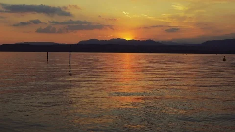 Bright Sunset Under The Sea Surface. Stock-Footage 107422281