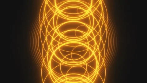 Bright, swirling circles create captivating visual patterns Stock Footage 304827914