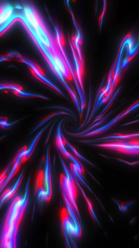 Bright swirling colors create a mesmerizing abstract motion background Stock Footage 314372788