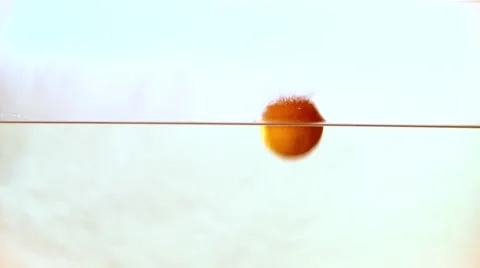 Bright Tangerines Fall in Water Motion Stock-Footage 59307522