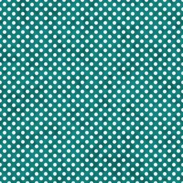 Bright teal and white small polka dots pattern repeat background Illustrazione stock