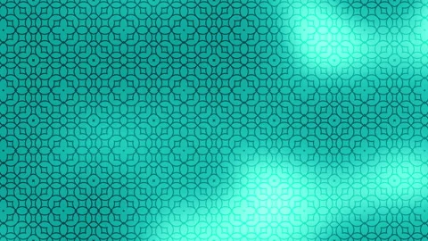 Bright teal blue and white seamless repeating pattern animation background 4k Stock Footage 310057079