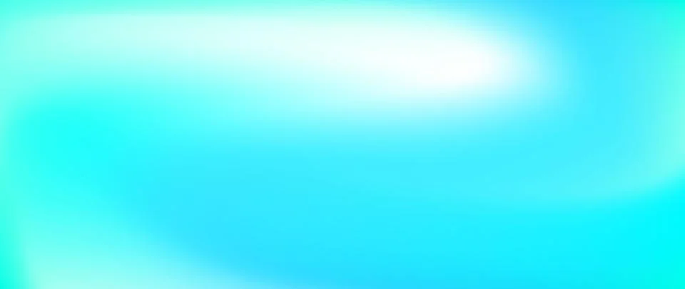 Bright teal gradient background. Vibrant fluid turquoise color wallpaper Stockillustratie