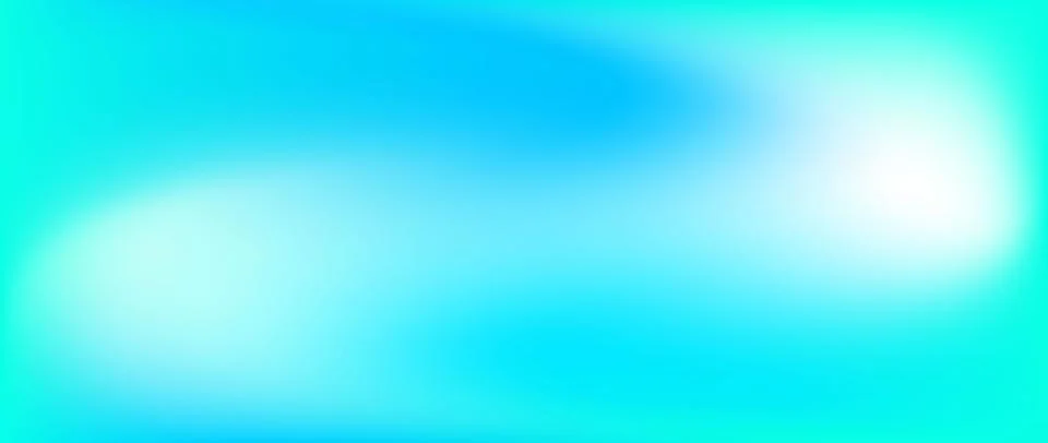 Bright teal gradient background. Vibrant fluid turquoise color wallpaper Stock Illustration