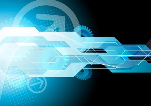 Bright tech background Stock Illustration